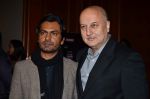 nawazuddin siddiqui, Anupam Kher at Screen Awards Nomination Party in J W Marriott, Mumbai on 7th Jan 2014